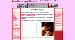 Desktop Screenshot of lovehoroscopesgo.com